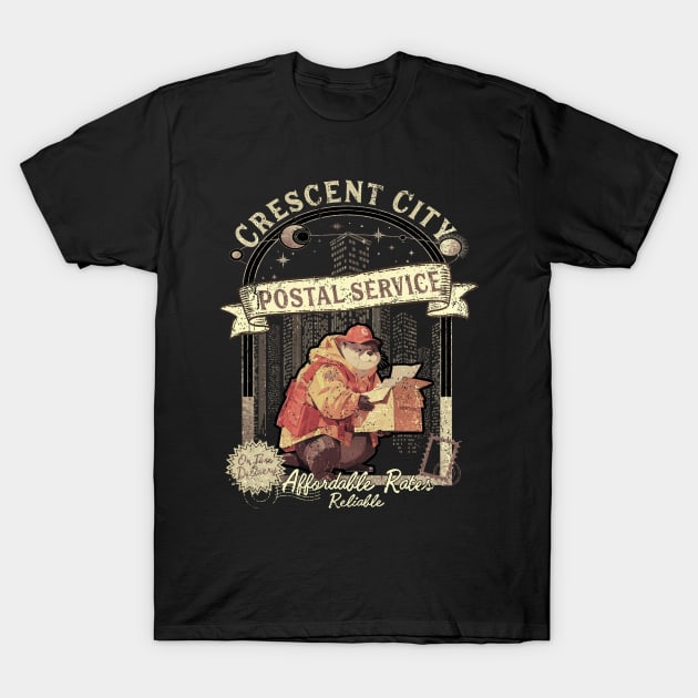 Crescent City Postal Service Messenger Otter T-Shirt by WestKnightTees